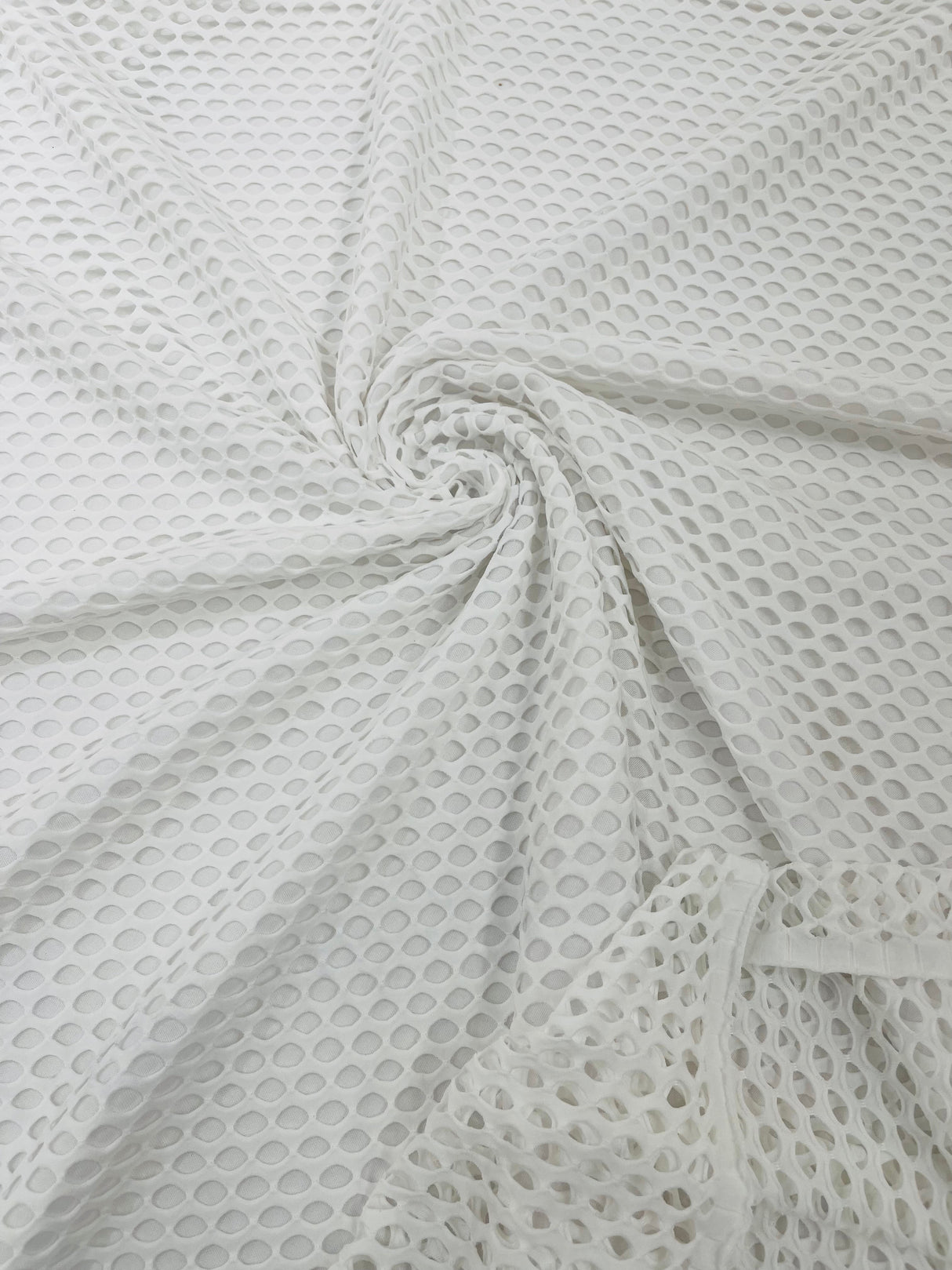Big Hole Fishnet Mesh Polyester Nylon Spandex Fabric - Big Hole, 4-Way Stretch, 60" Width, 170 GSM, 1.04 Mm (1 Yard)