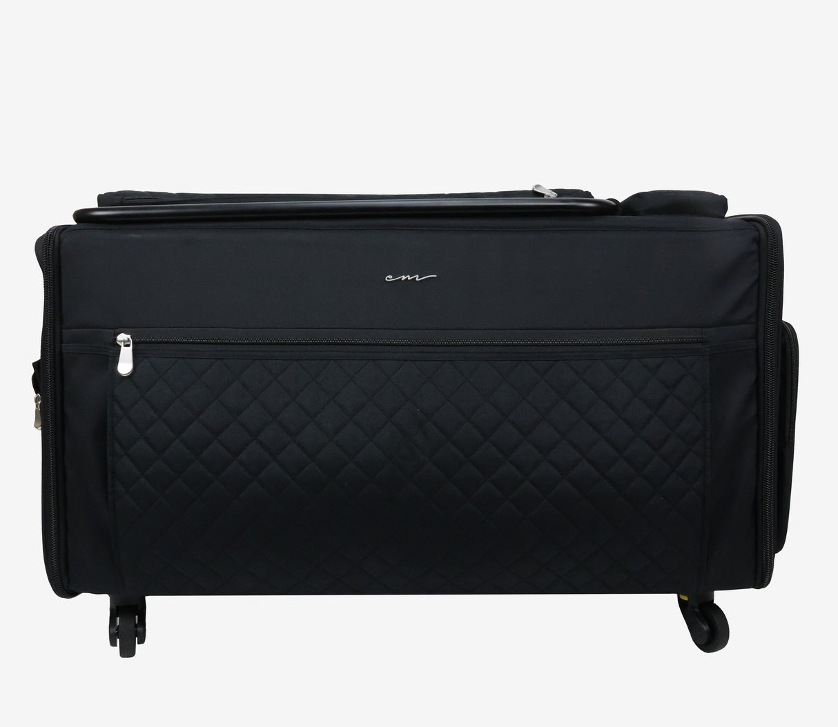 Everything Mary Jumbo 5 Wheel Collapsible Rolling Sewing Machine Storage Case Black