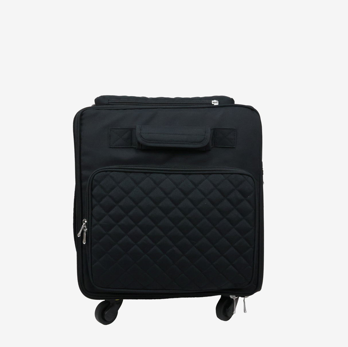 Everything Mary Jumbo 5 Wheel Collapsible Rolling Sewing Machine Storage Case Black