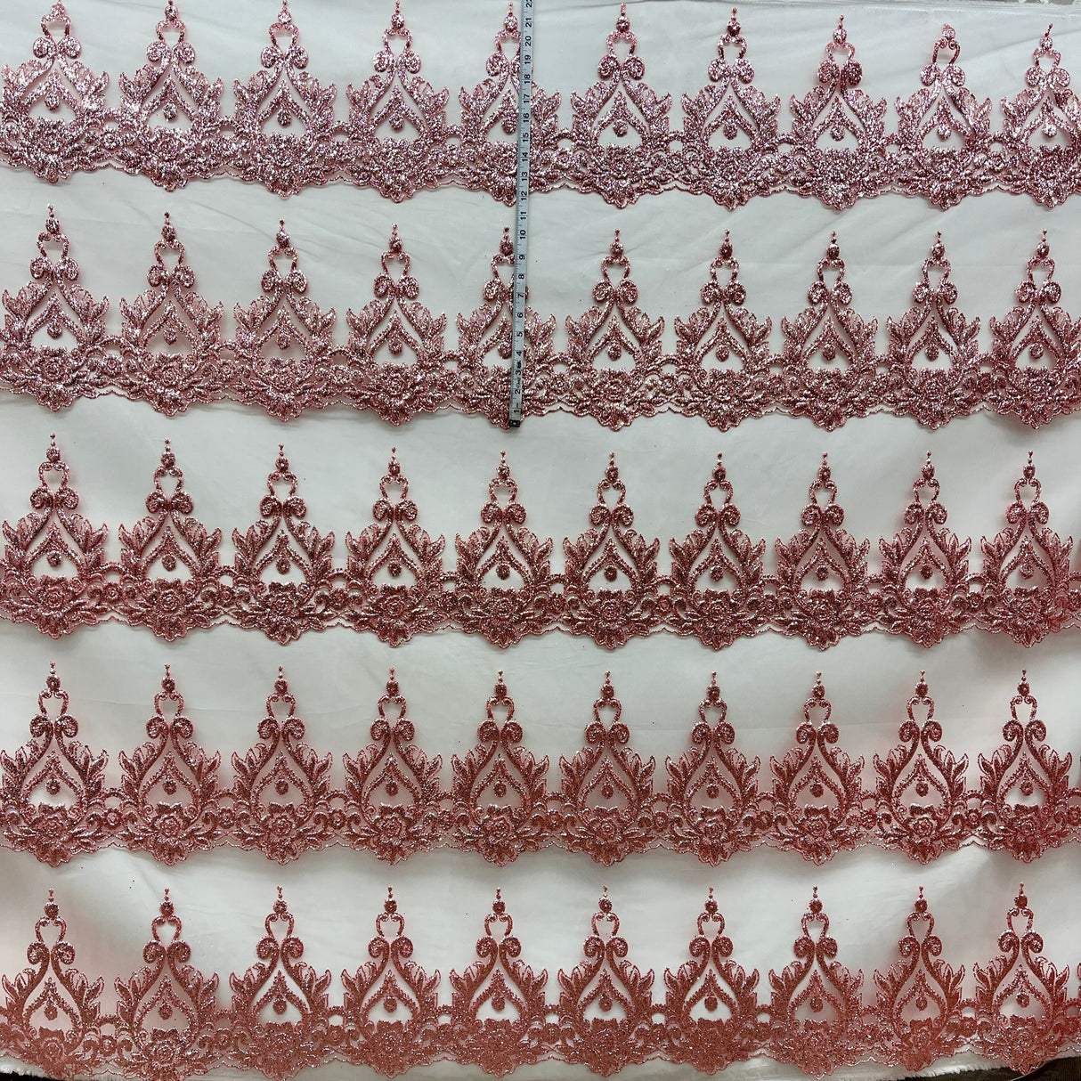 Glitter Mesh Fabric Lace USA GD-219 55" Wide