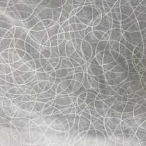 Dane Embroidery Sheer Polyester Fabric - Abstract Swirl Embroidery, 118" Width (1 Yard)