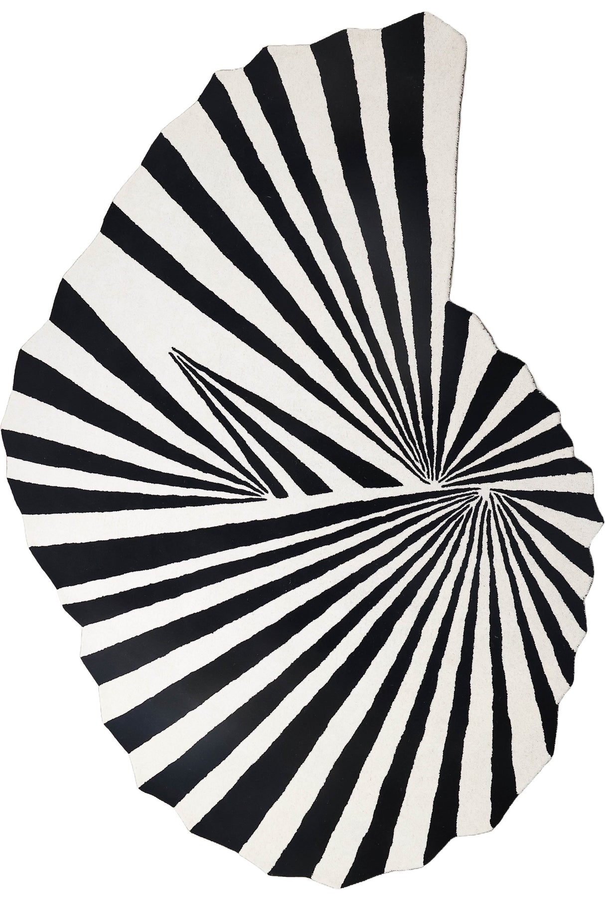 Beluga Tufted Design 60 Wool Fabric - Ivory Black, Ivory Gold, Hand Tufted, 8' X 11', 9' X 12', 10' X 13' (1 Unit)