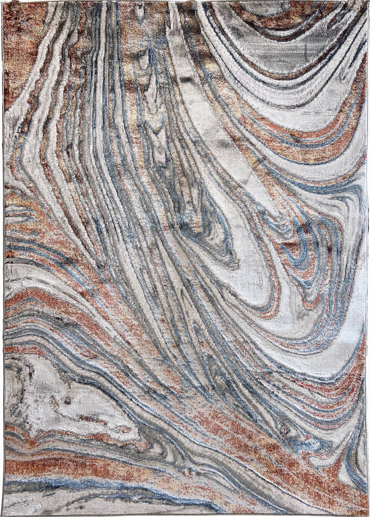 Chromatic Transformation Polypropylene Polyester Fabric - Shifting Hue Flat Weave Area Rug, Foldable, Made In Turkey (1 Unit)
