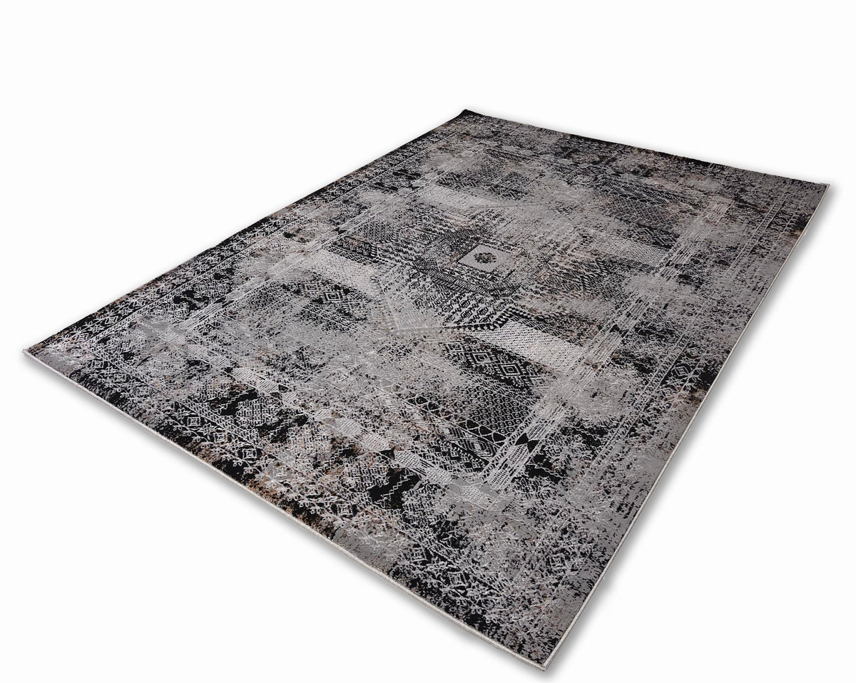 Chromatic Elegance Foldable Flat Weave Area Rug with Shifting Hues