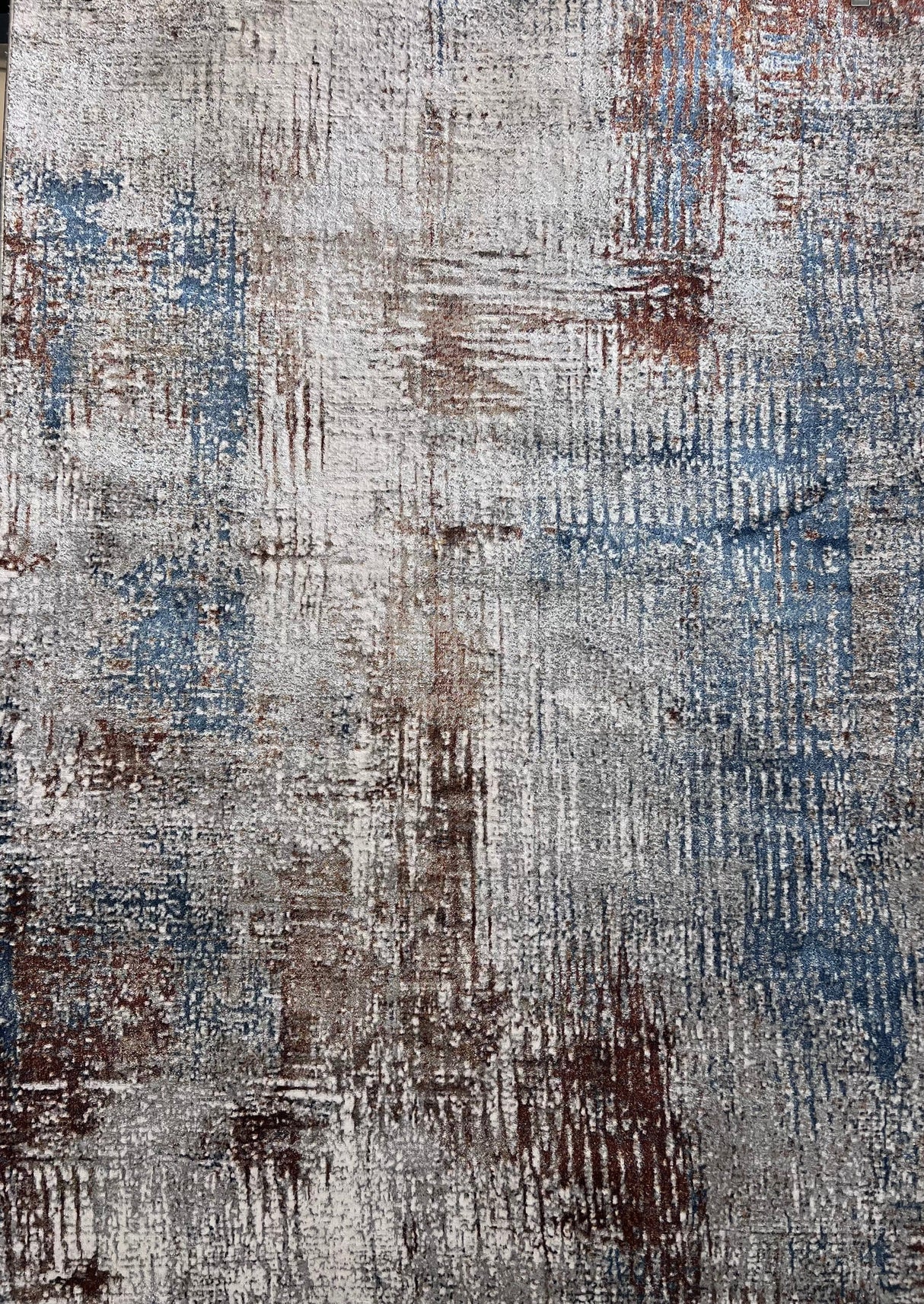 DEV312 Polypropylene Polyester Area Rug - Color Shifting Flat Weave, Made In Turkey (3 Sizes)