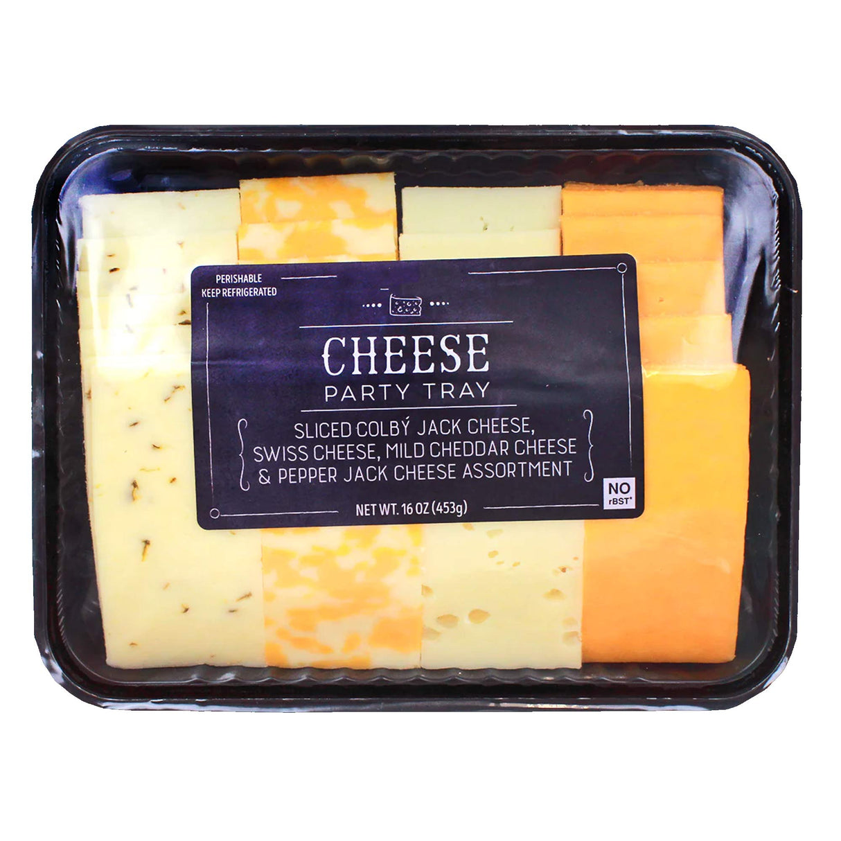 Cheese Party Tray – Assorted Sliced Cheese