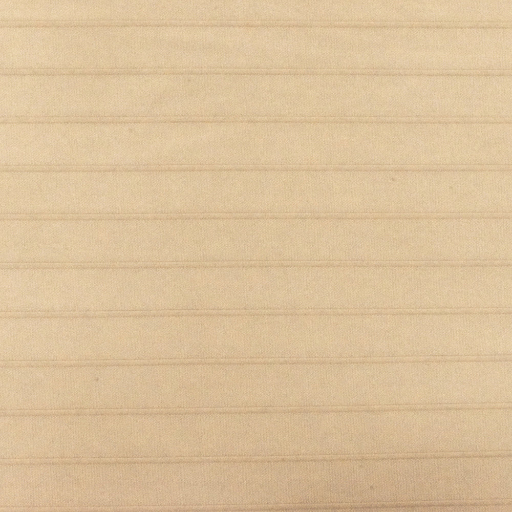 1 Yard Cream Beige Stripe Stretch Interlock Knit Fabric 60 Inches Width