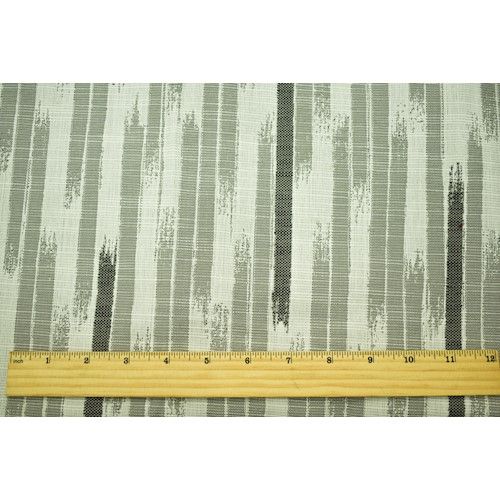 1 Yard Gray Multi Perennials Outdoor Ikat Tapestry Decor Fabric Upholstery 56 Inches Width
