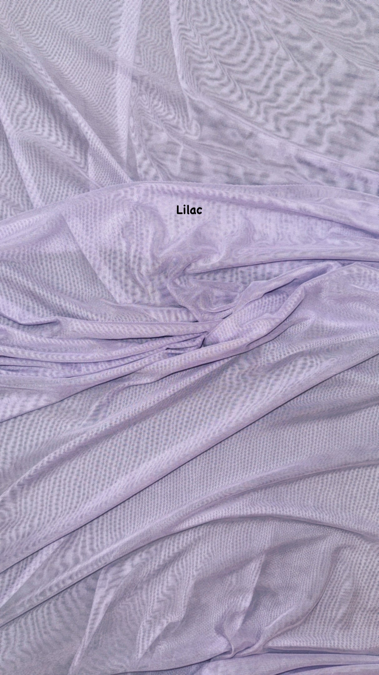 Power Mesh Lilac Nylon Spandex Fabric - Lilac Sheer Mesh, 60" Width (1 Yard)
