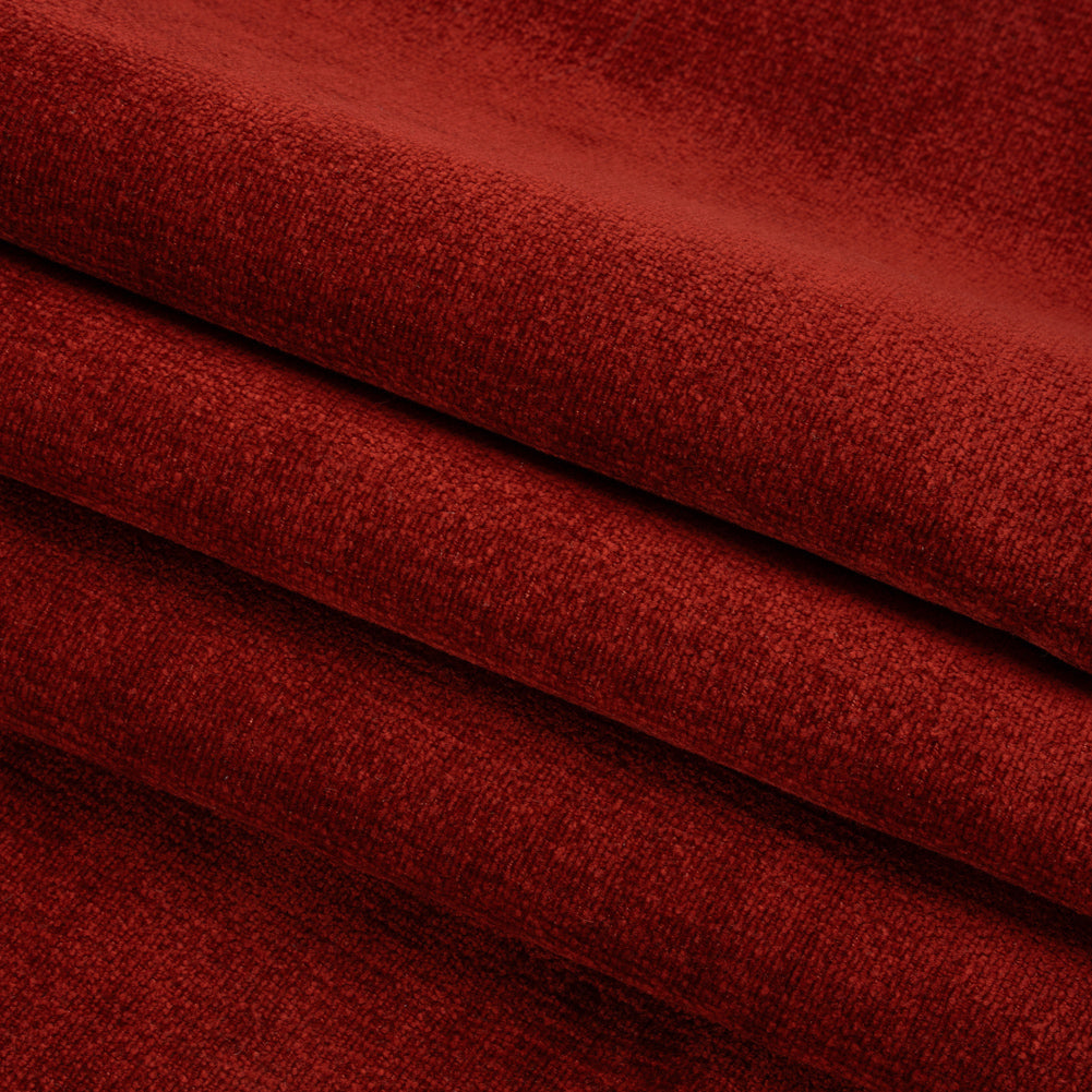 Chenille Upholstery Woven - Chili Pepper - Lanton Collection