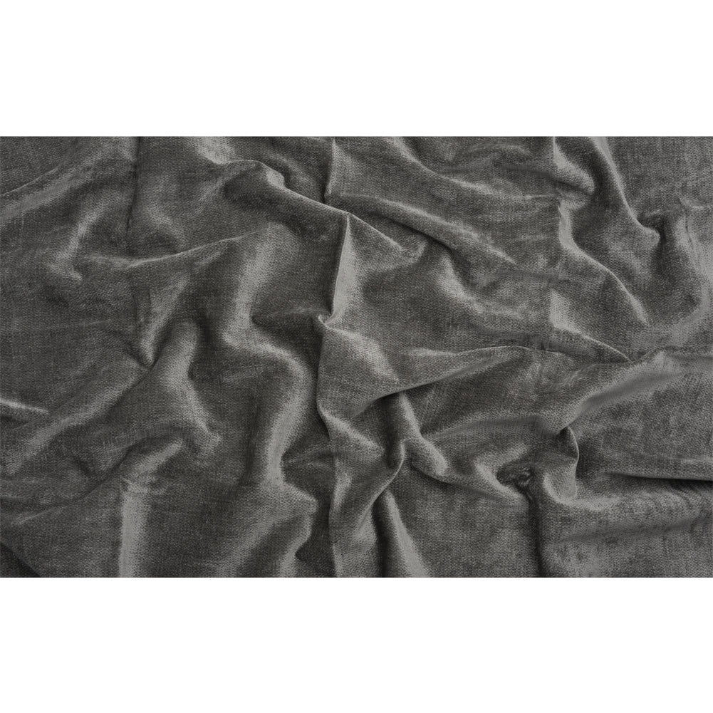 Chenille Upholstery Woven - Pewter - Lanton Collection