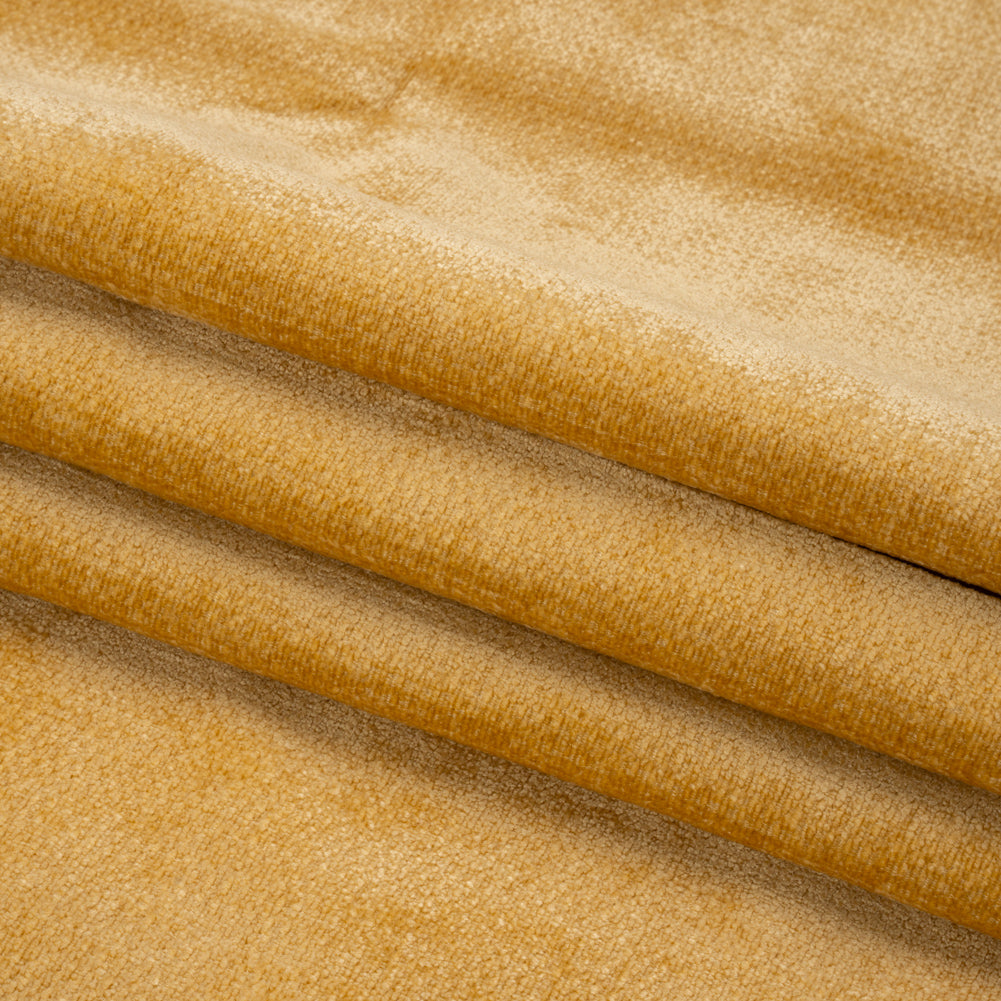 Chenille Upholstery Woven - Saffron - Lanton Collection