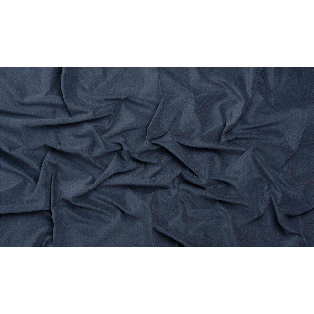 Polyester and Cotton Upholstery Velvet - Indigo - Corry Collection