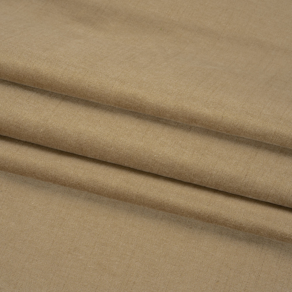 Polyester and Cotton Upholstery Velvet - Latte - Corry Collection