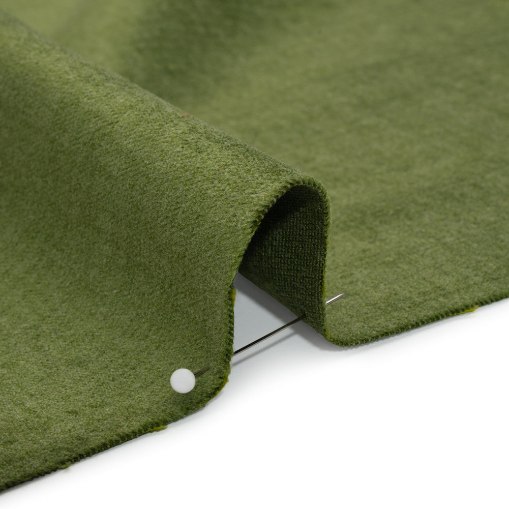 Polyester and Cotton Upholstery Velvet - Moss - Corry Collection