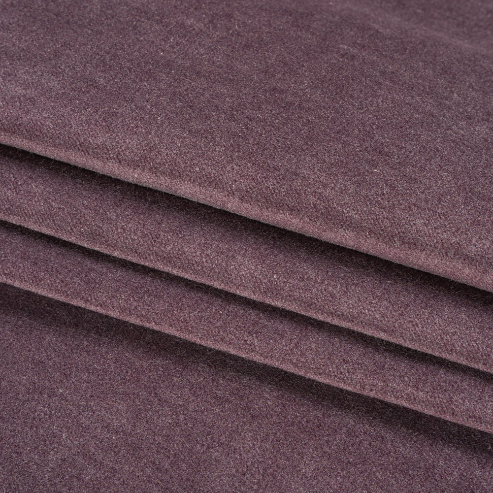 Polyester and Cotton Upholstery Velvet - Plum - Corry Collection