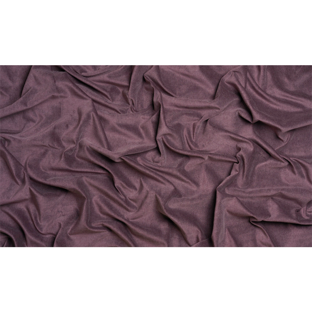 Polyester and Cotton Upholstery Velvet - Plum - Corry Collection