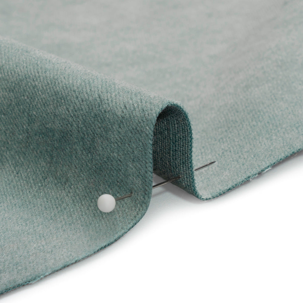 Polyester and Cotton Upholstery Velvet - Seaglass - Corry Collection