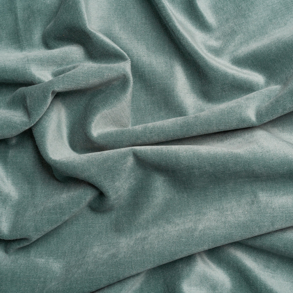 Polyester and Cotton Upholstery Velvet - Seaglass - Corry Collection