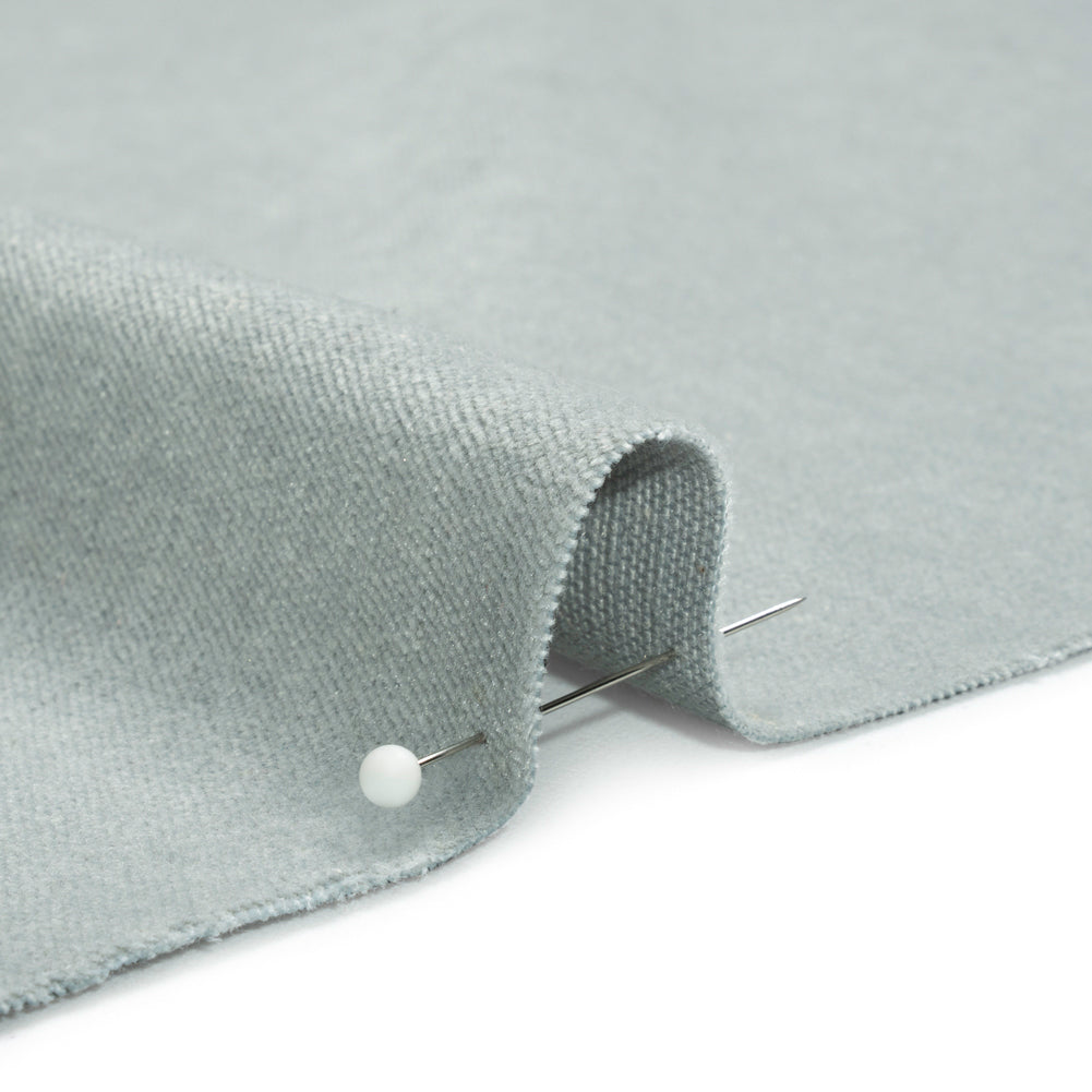 Polyester and Cotton Upholstery Velvet - Sky - Corry Collection
