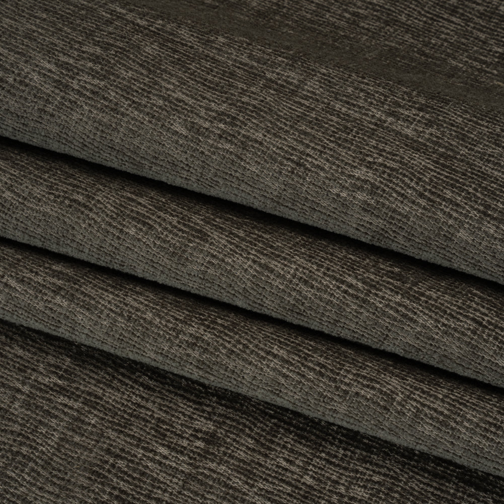 Chenille Upholstery Woven with Latex Backing - Blue Steel - Lovell Collection
