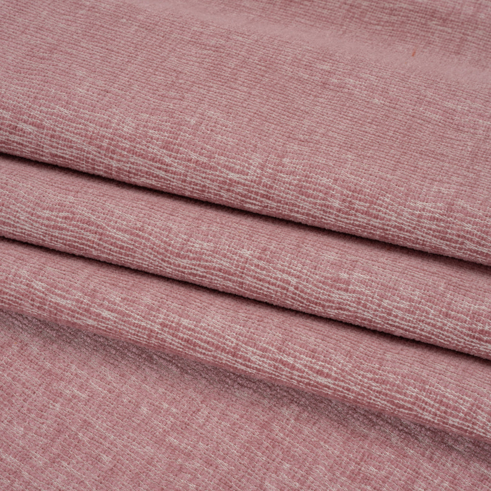 Chenille Upholstery Woven with Latex Backing - Blush - Lovell Collection
