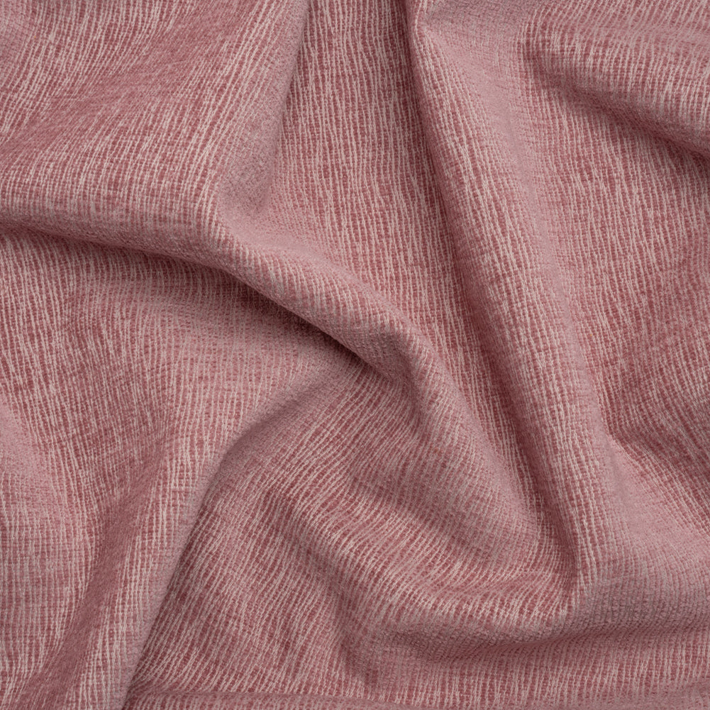 Chenille Upholstery Woven with Latex Backing - Blush - Lovell Collection