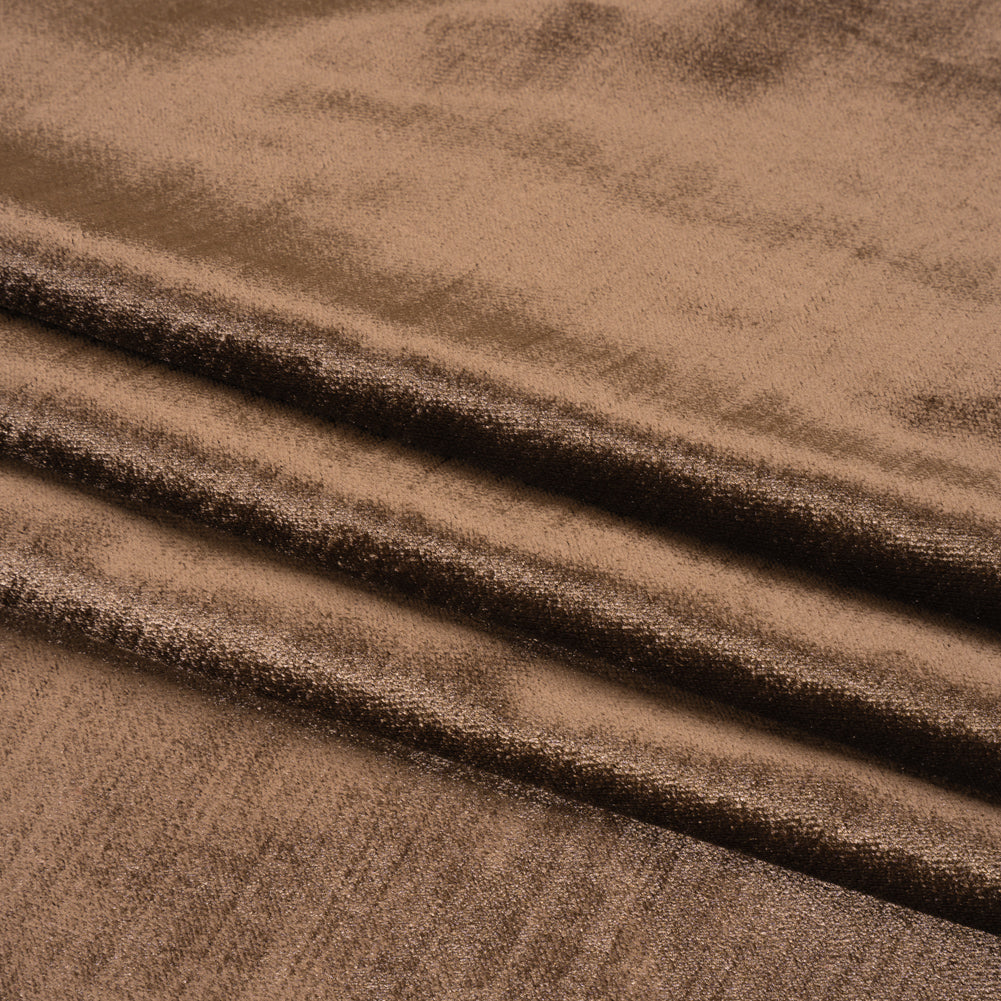 Textured Upholstery Velvet - Chestnut - Ainslie Collection