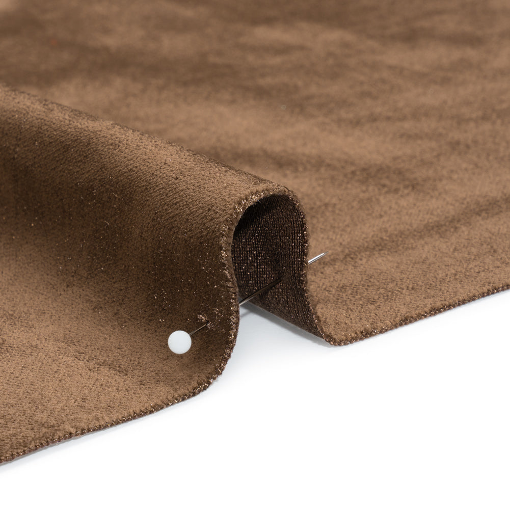 Textured Upholstery Velvet - Chestnut - Ainslie Collection