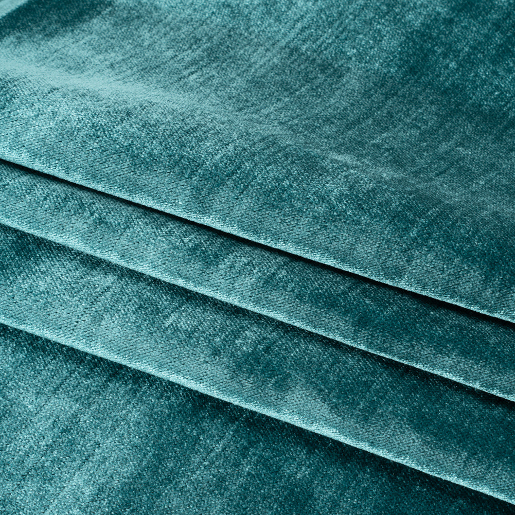 Textured Upholstery Velvet - Peacock - Ainslie Collection