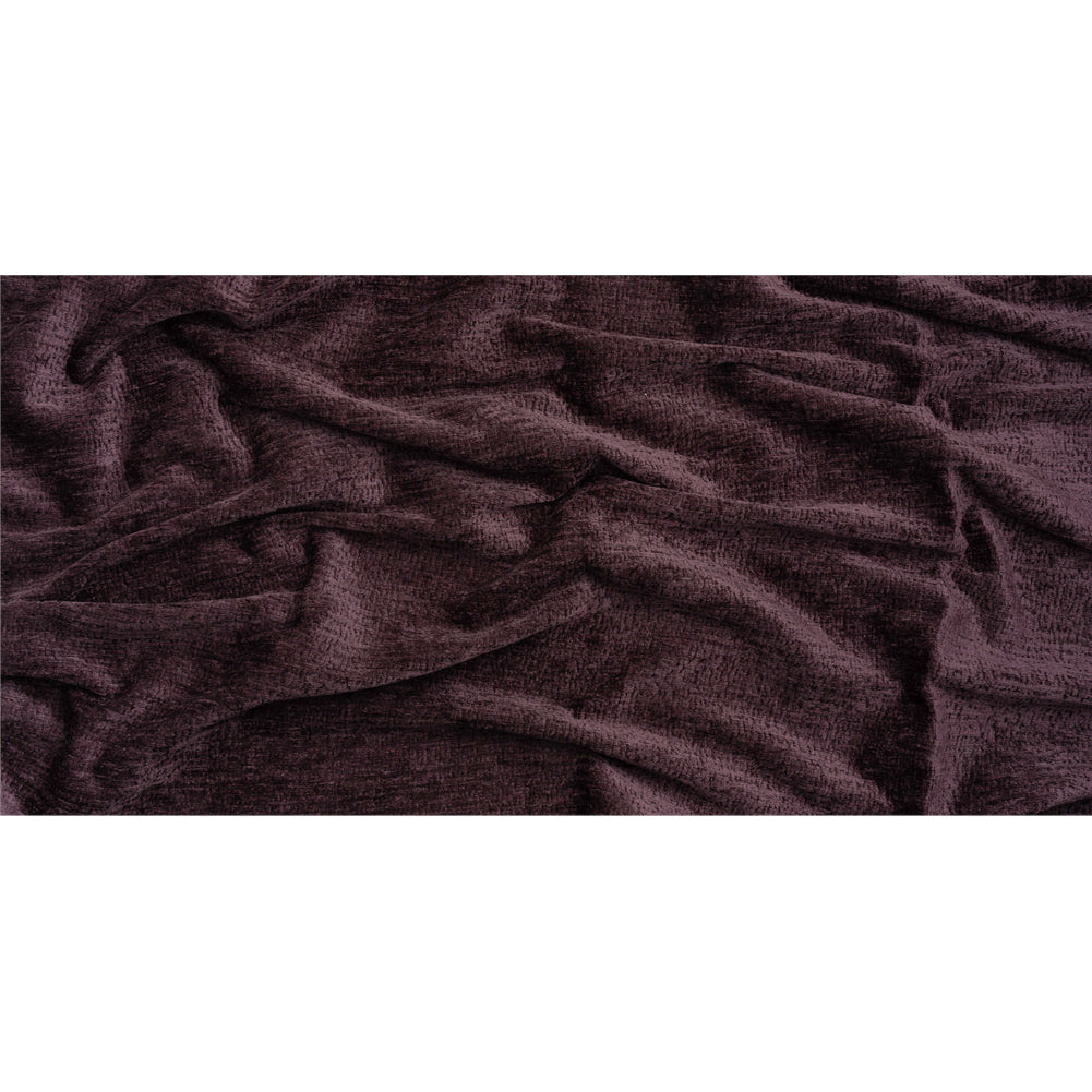 Textured Upholstery Chenille - Plum - Odie Collection