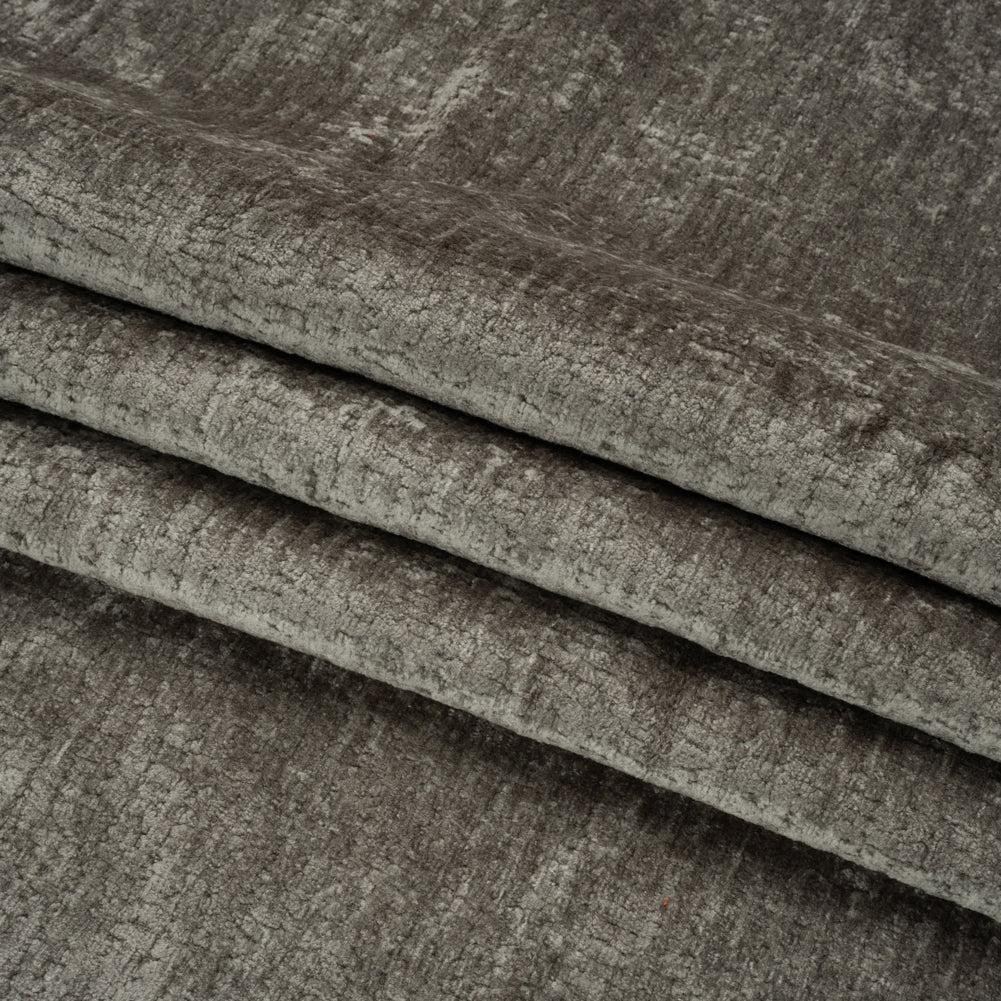 Textured Upholstery Chenille - Steel - Odie Collection