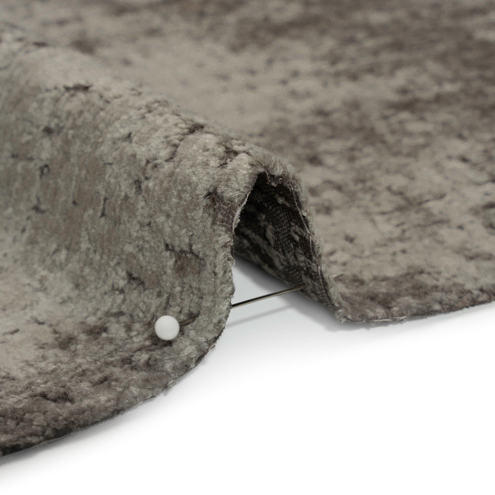 Textured Upholstery Chenille - Steel - Odie Collection