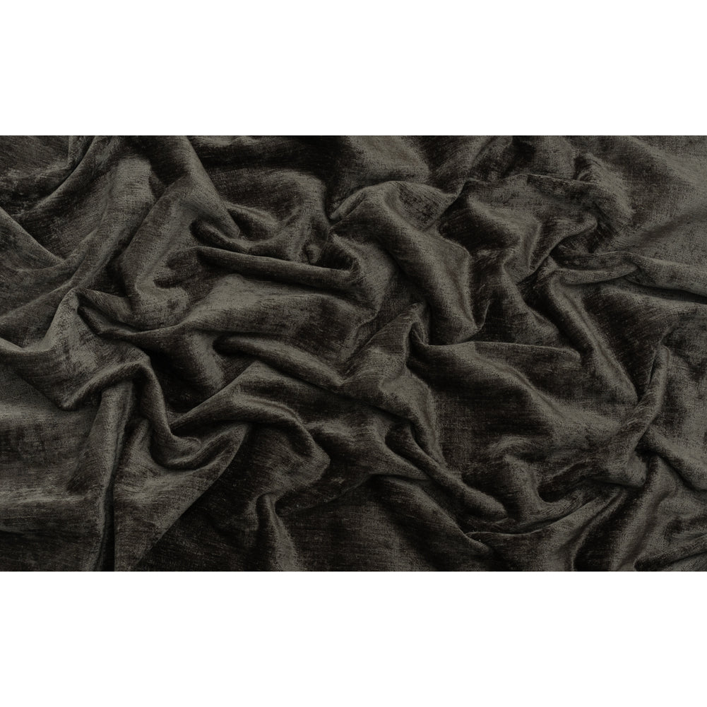 Upholstery Chenille - Asphalt Monotone Abstract - Timbrell Collection