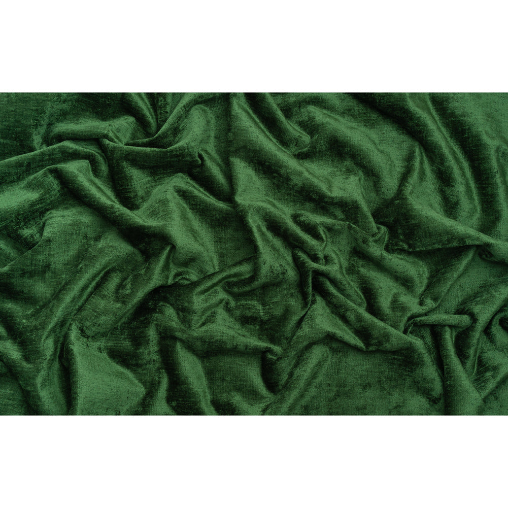 Upholstery Chenille - Emerald Monotone Abstract - Timbrell Collection
