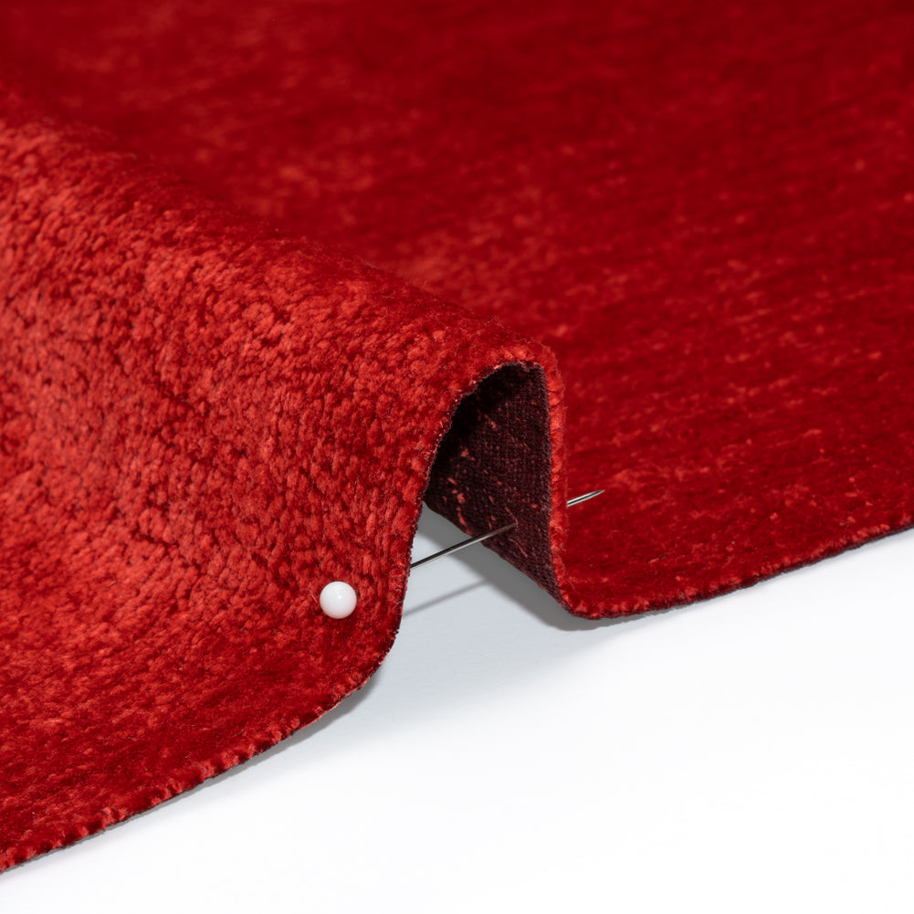 Upholstery Chenille - Red It Monotone Abstract - Timbrell Collection