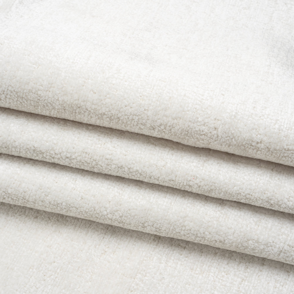 Upholstery Chenille - Snow Monotone Abstract - Timbrell Collection