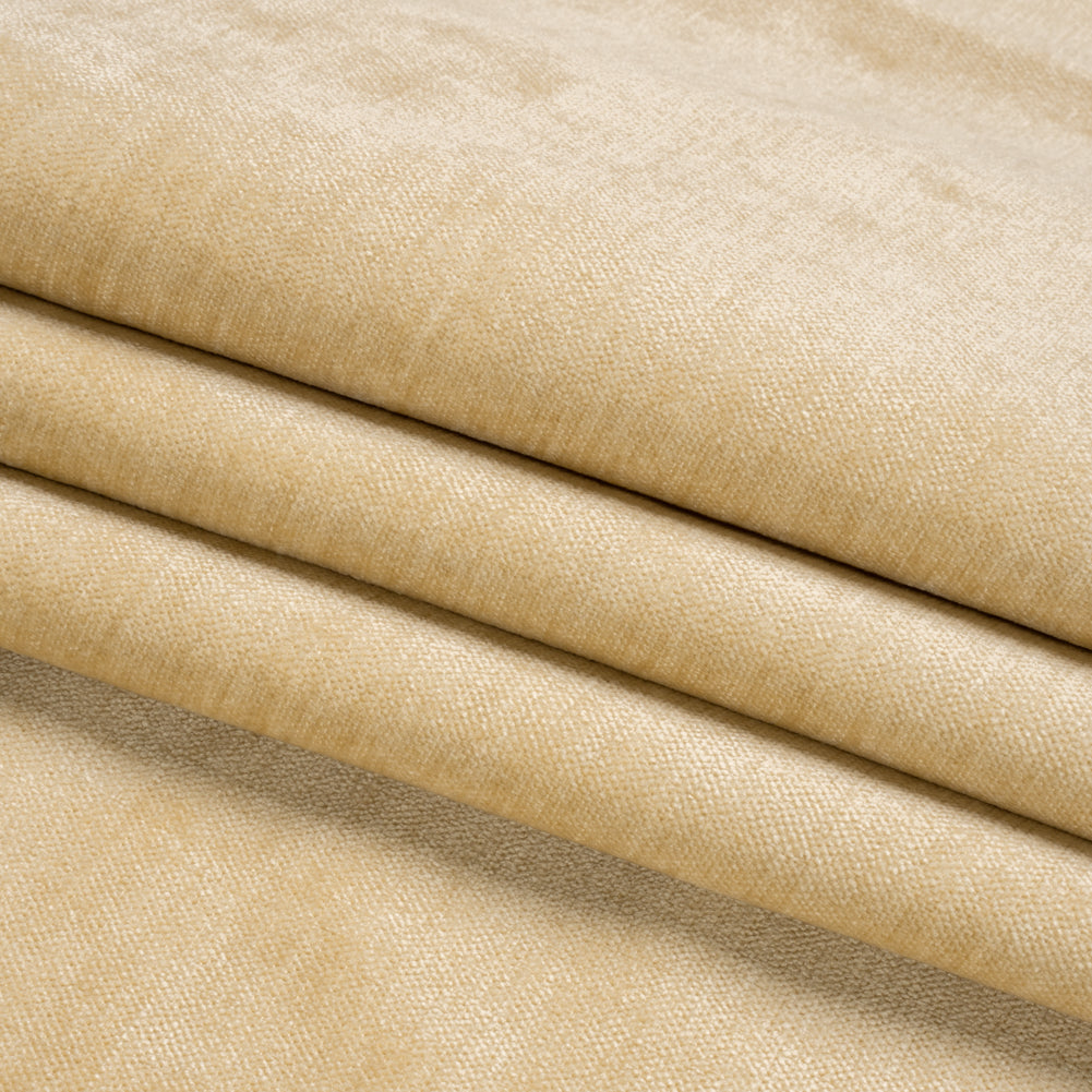 Upholstery Chenille with Latex Backing - Buttercream - Tonnet Collection