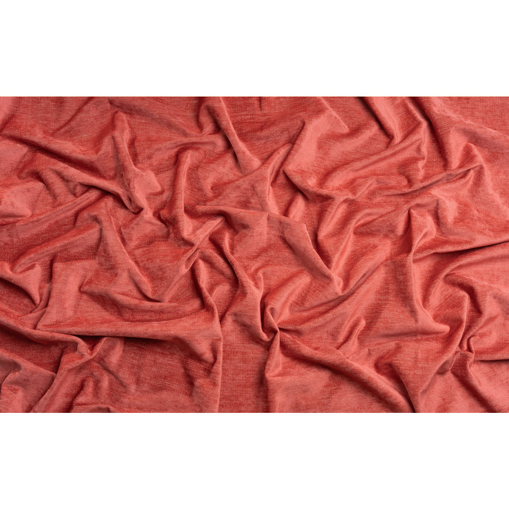Upholstery Chenille with Latex Backing - Coral - Tonnet Collection