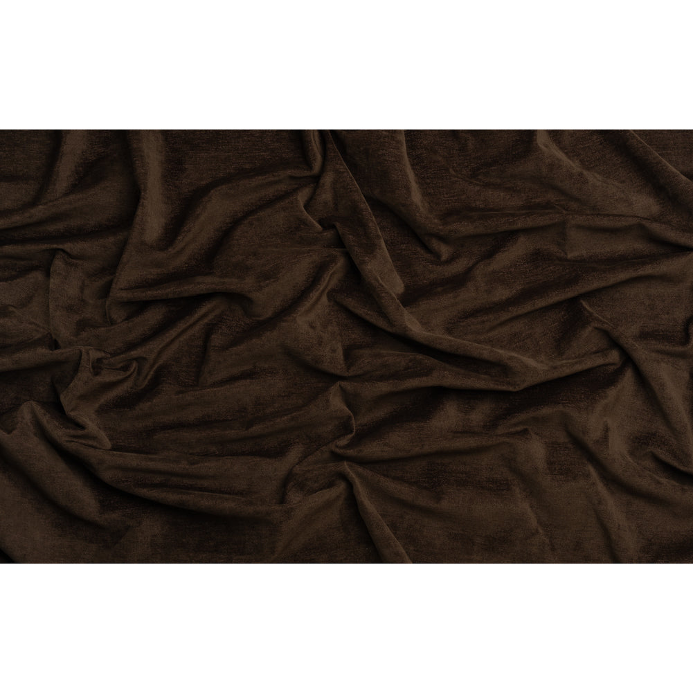 Upholstery Chenille with Latex Backing - Espresso - Tonnet Collection