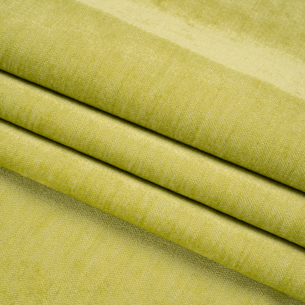 Upholstery Chenille with Latex Backing - Lime - Tonnet Collection