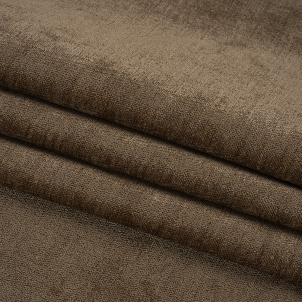 Upholstery Chenille with Latex Backing - Mocha - Tonnet Collection