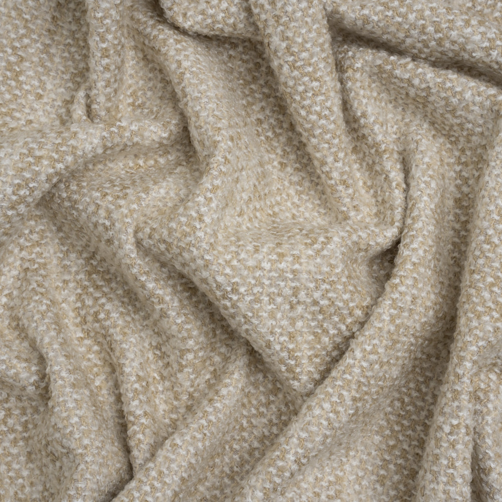 Tweed Upholstery Boucle with Latex Backing - Cream - Algrove Collection