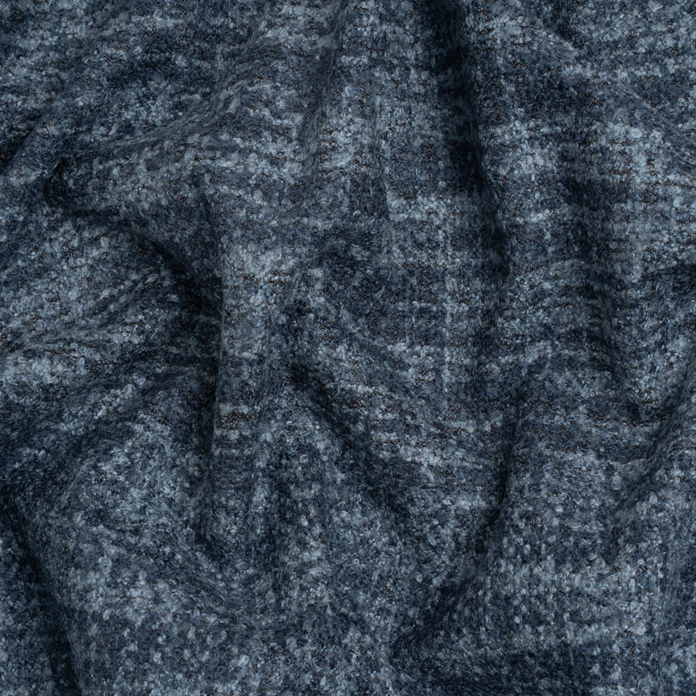 Tweed Upholstery Boucle with Latex Backing - Indigo - Algrove Collection