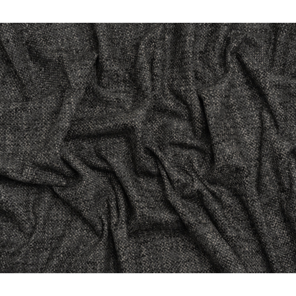 Tweed Upholstery Boucle with Latex Backing - Onyx - Algrove Collection