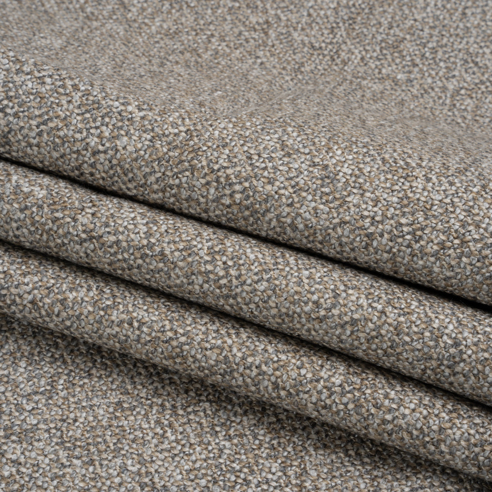 Upholstery Tweed with Latex Backing - Stone - Wyverstone Collection