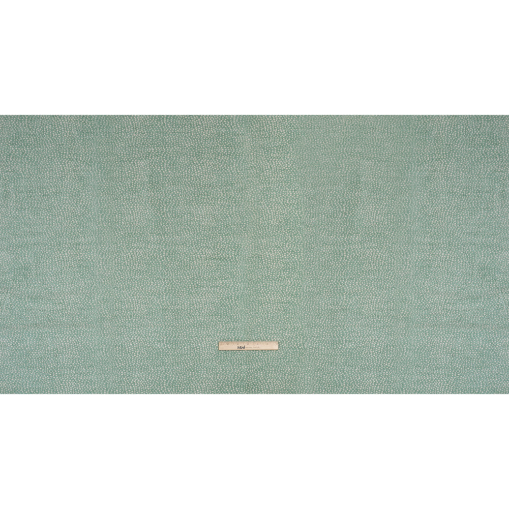 Upholstery Chenille - Aqua Spotted - Remus Collection