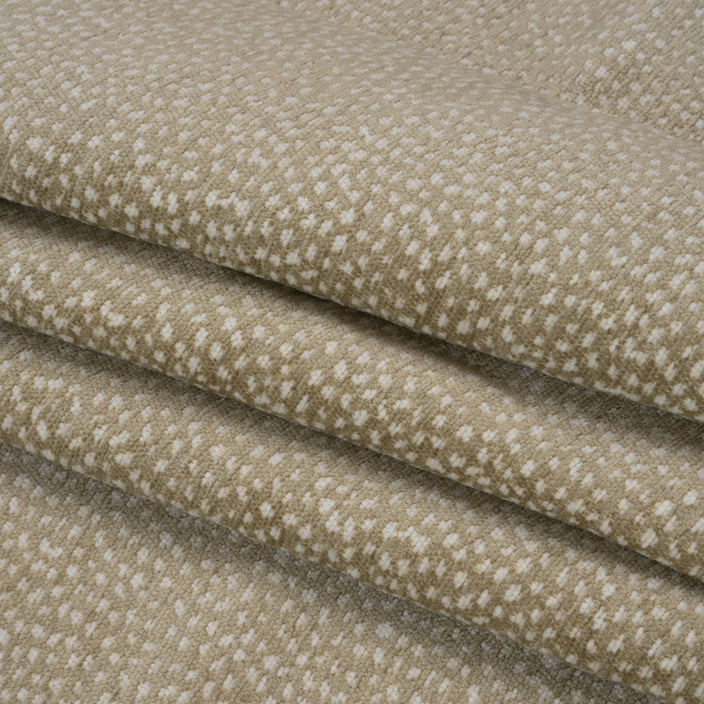 Upholstery Chenille - Beige Spotted - Remus Collection