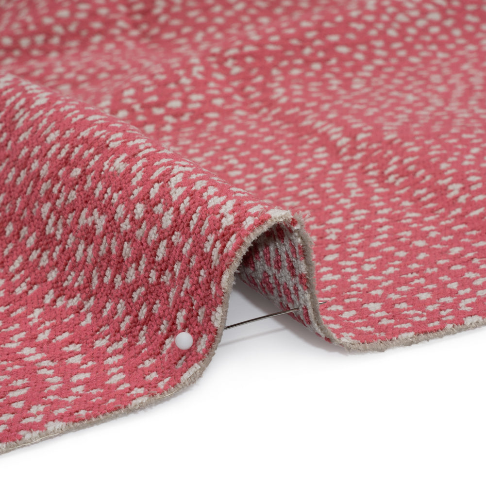 Upholstery Chenille - Bubblegum Spotted - Remus Collection
