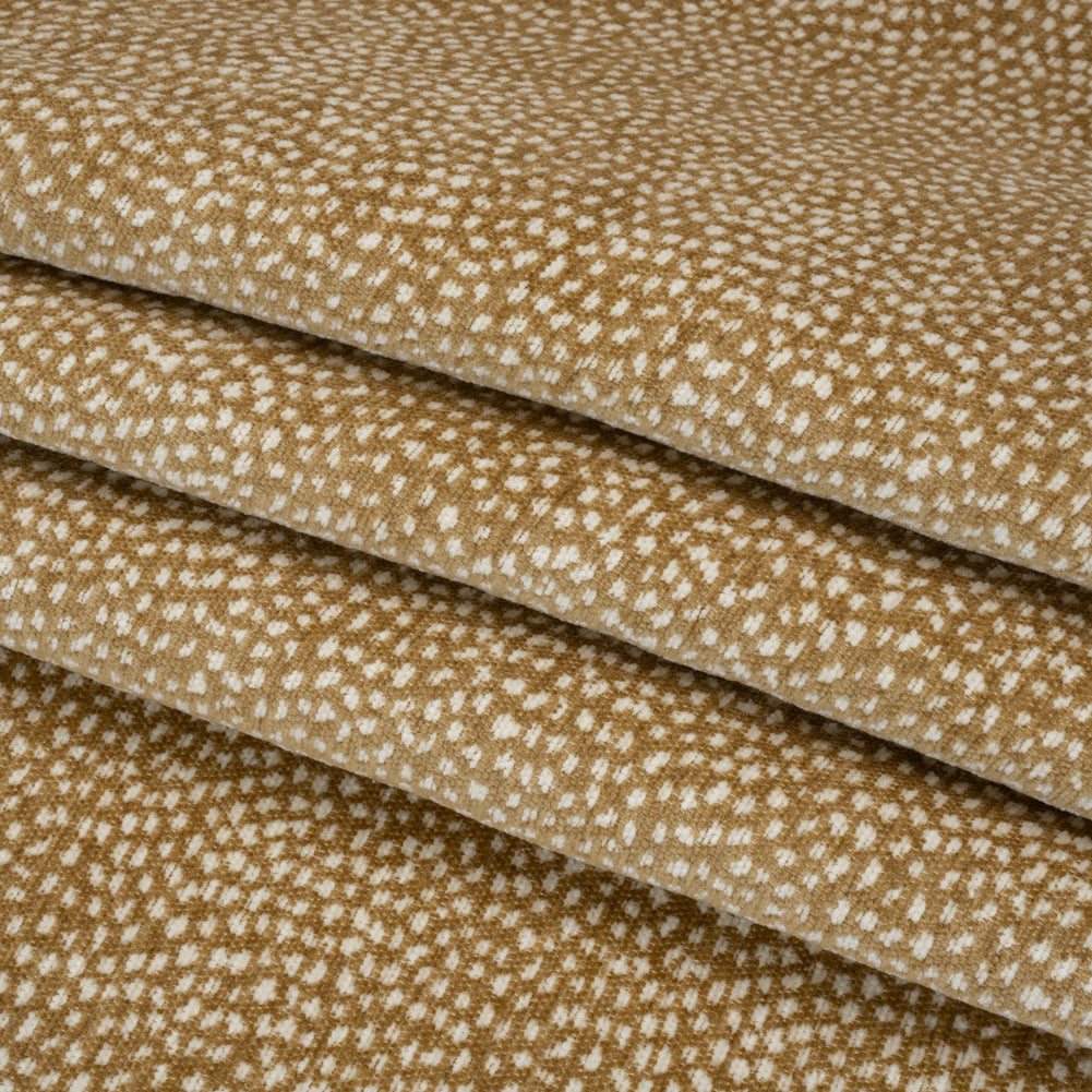 Upholstery Chenille - Curry Spotted - Remus Collection